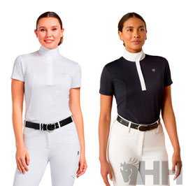 POLO CONCURSO ARIAT APTOS MANGA CORTA MUJER