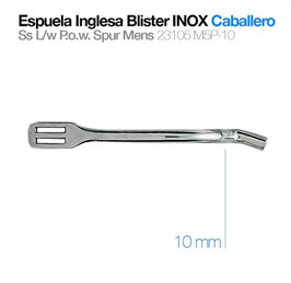 ESPUELA INGLESA BLISTER INOX CABALLERO