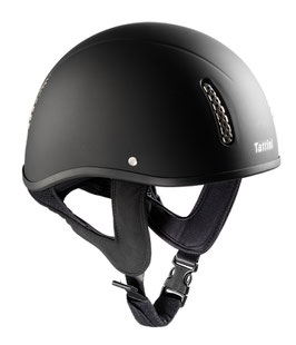 CASCO TATTINI OPACO SIN VISERACASCO TATTINI OPACO SIN VISERARevestimiento en cuero sintético y adornos de strass en la placa delantera. Correa de regulación revestida.