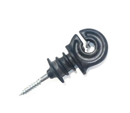 AISLADOR ELECTRICO LLAMPEC Nº4 CON ROSCA PARA MADERA E HILO (CAJA 25 UNIDADES)
