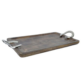 BANDEJA MADERA ASA HERRADURA 62x31x7