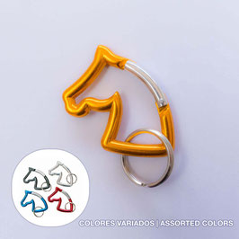 LLAVERO MOSQUETÓN CABEZA CABALLO