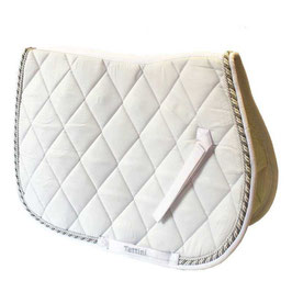 MANTILLA TATTINI PESPUNTEADA A ROMBOS CON DOBLE CORDÓN