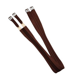 CINCHA ANATOM.MOLD. CUERO DOBLE ELASTICO
