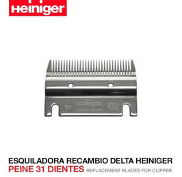 ESQUILADORA RECAMBIO DELTA HEINIGER PEINE 31 DIENTES