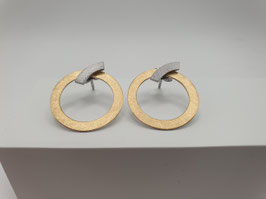 Ohrstecker aus 925/- Silber, 900/- Feingold und Edelstahl