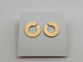 Ohrstecker aus 925/- Silber und 900/- Feingold