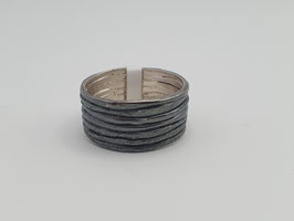 Ring Eva Stone 925/- Silber geschwärzt