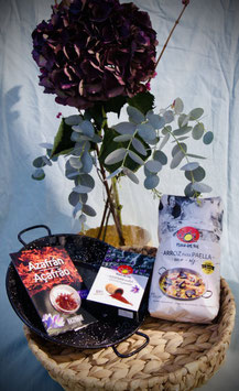 Paquete de Valencia. Paella pakketje.