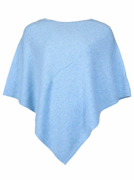 100% Poncho - hellblau