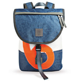 RUCKSACK LANDGANG MINI | WEISS-BLAU ORANGE