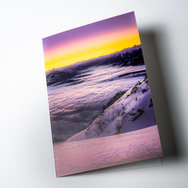 Grusskarte - Motiv 'Ausblick aufs Nebelmeer'