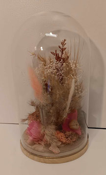 Cloche de fleurs séchées existe en 2 couleurs