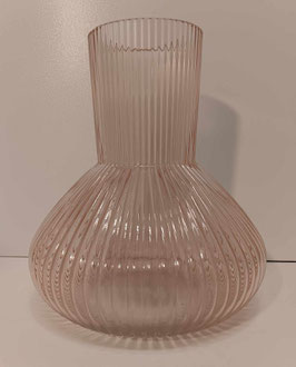 Vase plissé rose
