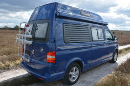 VW Bus T6.1 / T6 / T5 Fahrradträger Fiamma Alu für Hohe FLÜGELTÜREN Hochdach