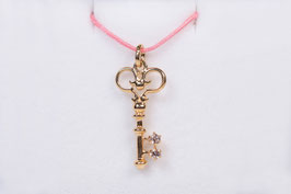 Anhänger Gold Schlüssel mit Zirkonia