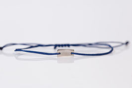 Armband Dunkelblau Silber Glänzend