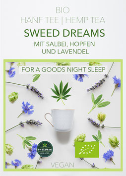 "Sweed Dreams" Bio Hanf-Tee Salbei Hopfen Lavendel 30g vegan, ohne Zusätze