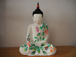 Buddha in Geste der Erdberührung aus Resin - B19/45