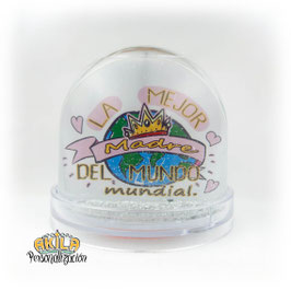 Bola de nieve con Purpurina