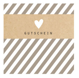 Gutschein "HEART STRIPES GREY" 492010026