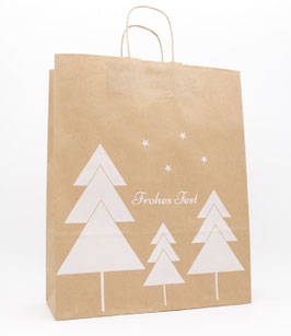 WEIHNACHTSTRAGETASCHE  "KORDEL TANNE - BRAUN/WEISS"   AUSVERKAUFT