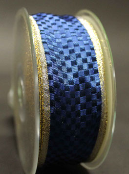 GESCHENKBAND "SAMT BLAU-GOLD 21611"
