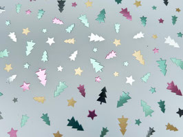 Geschenkpapier  FESTIVE TREES METALLIC  STA2121-6301ME