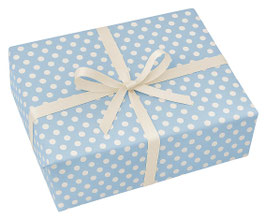 Geschenkpapier  POLKA DOTS LIGHT BLUE   STA91C-0104A