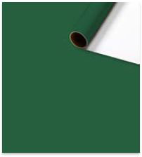 "UNI PLAIN GREEN" Geschenkpapier-Kurzrollen - Einzelrollen a 5m