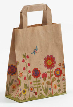 PAPIERTRAGETASCHE  "BLUMENWIESE RECYCLING"