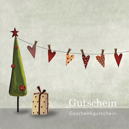 Gutschein "CHRISTMAS HEARTS" , Art. GLS-492510131