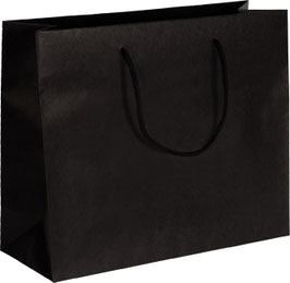 PAPIERTRAGTEASCHE LUXUS ECO BLACK RECYCLING