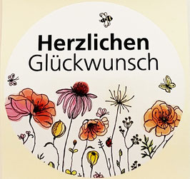 Etiketten - Herzlichen Glückwunsch