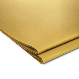 Seidenpapier - Uni  Gold - Bogen 50x70cm