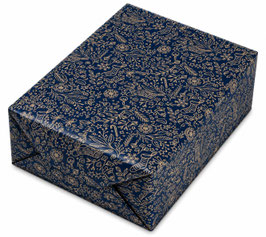 Geschenkpapier LAST CHRISTMAS - MATT GOLD ON BLUE - RECYCLING   STA1438-0100R