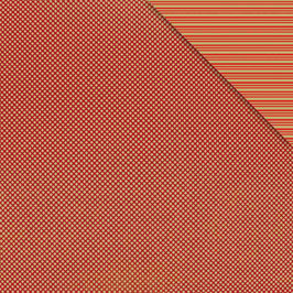 STA91A-38A2  MINI DOTS & STRIPES RED GOLD