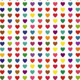 STA1704-9901A MUTICOLOR HEARTS COATED