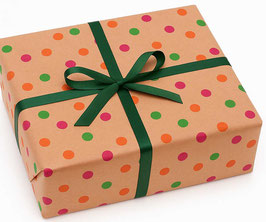 STA2097-9900GJ  DOTS GREEN-PINK-ORANGE  RECYCLING