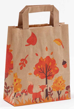 PAPIERTRAGETASCHE  "HERBST - IGEL & FUCHS"