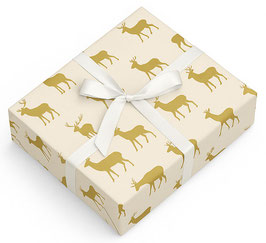 R32301B  REINDEER CREME GOLD
