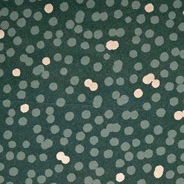 STA2538-2601GJ  DOTS  - MATT GOLD ON DARK GREEN  - RECYCLING