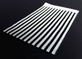 Flachbeutel "Stripes black&withe" coated 86670F