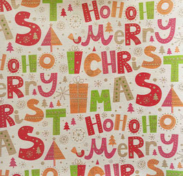 K491497-12 MERRY CHRISTMAS RIBBED