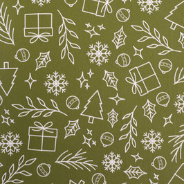 K692508-2  CHRISTMAS OLIVE GREEN