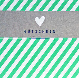 Gutschein "HEART STRIPES GREEN" 492010027