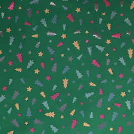 STA2121-2600A     FESTIVE TREES GREEN