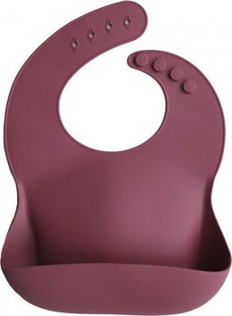 Silicone Bibs by Mushie Dusty Rose