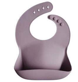 Silicone Bibs by Mushie Pale Mauve