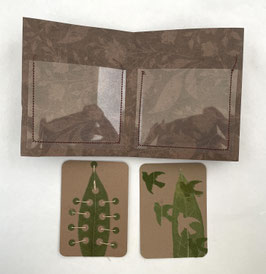 Artist Book:  Altered Bay Leaves